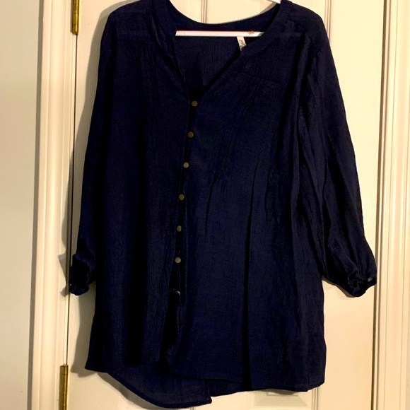 Plus Size NY Collection Woman Blouse - Picture 1 of 3
